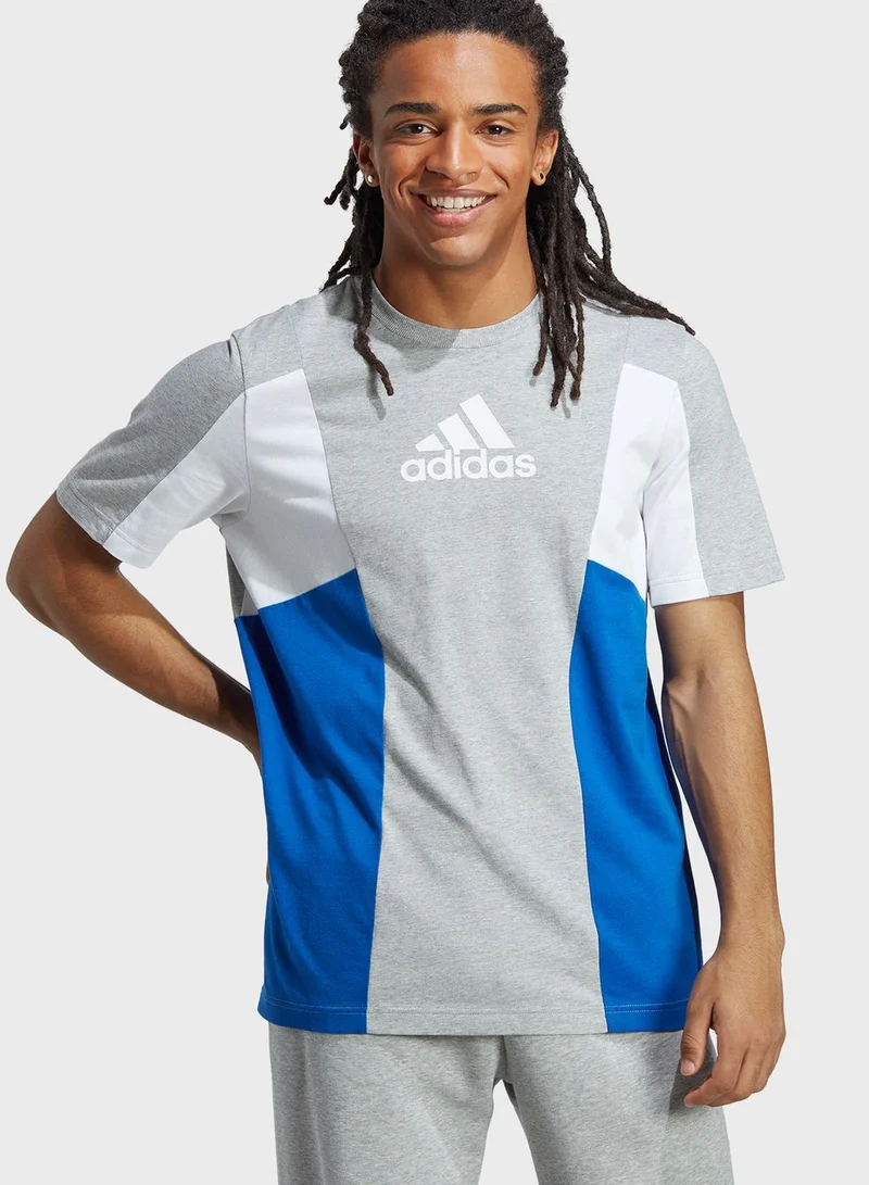 Adidas Essential Colour Block T-Shirt