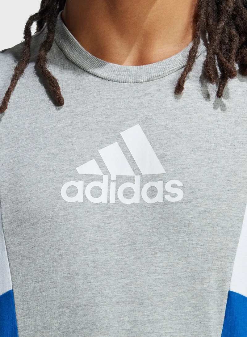 Adidas Essential Colour Block T-Shirt