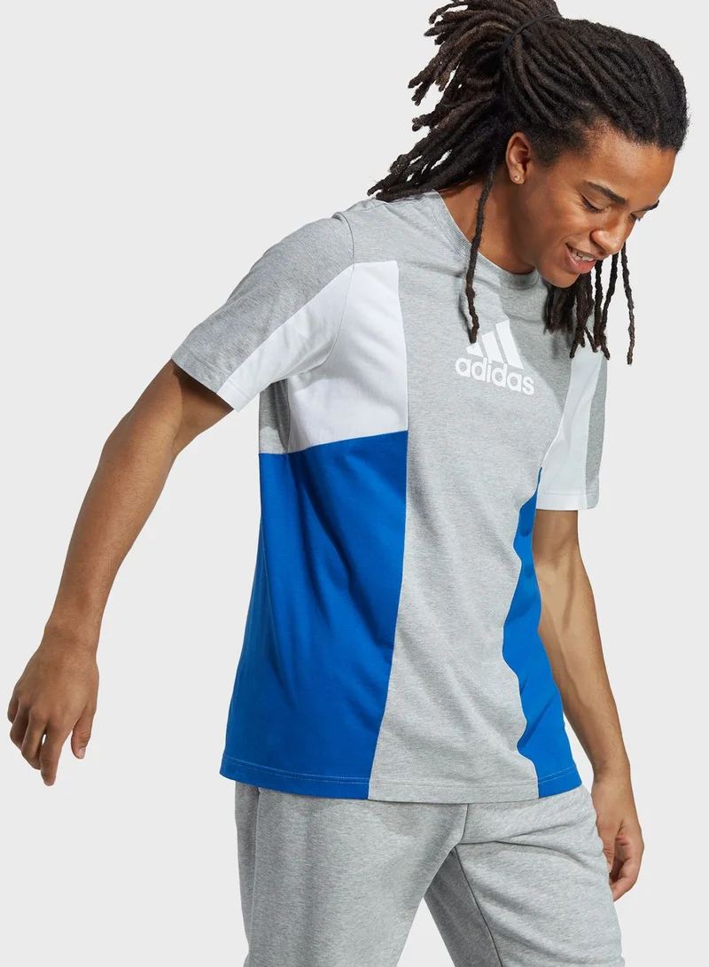 Adidas Essential Colour Block T-Shirt