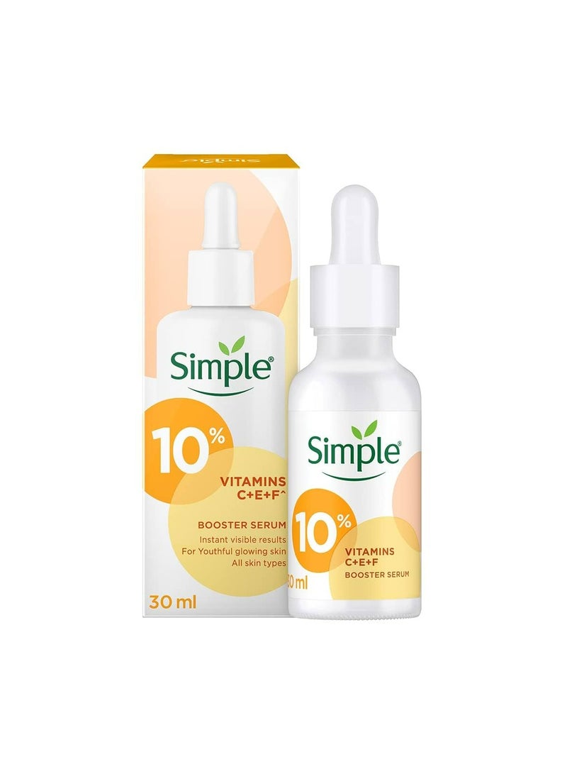 سمبل سيروم سيمبل ١٠٪؜ فيتامين سي + هـ + ف، ٣٠ مل - سيروم مُفتّح للوجه لبشرة مشرقة وشابة وموحدة اللون | مناسب لجميع أنواع البشرة - Image 1