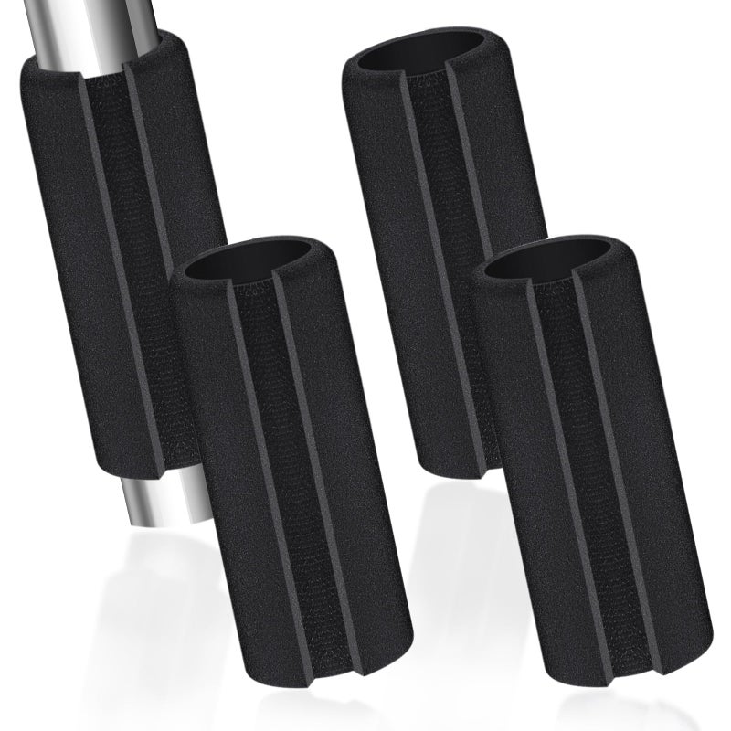 AKLVBL 4 Pcs Universal Handle Grips 4.3 Inch NBR Rubber Foam Comfort Grip Buffer Tube Cover Black Soft Handle Bar Grips for Equipment Handlebar Grips Replacement - Image 1