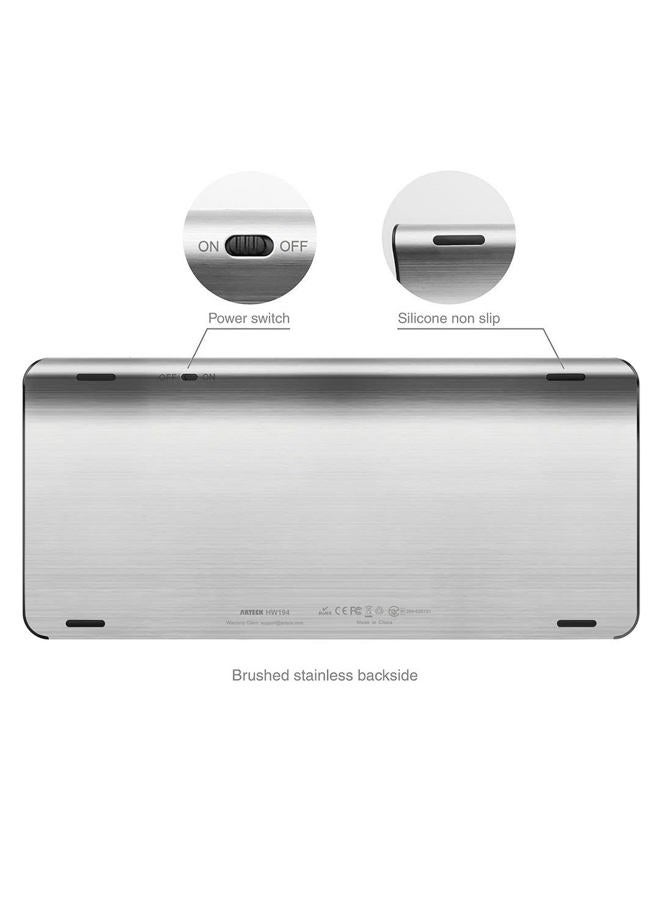 Arteck 2.4G Wireless Keyboard and Mouse Combo Ultra Compact Slim Stainless Full Size Keyboard and Ergonomic Mouse for Computer/Desktop/PC/Laptop and Windows 11/10/8 Build in Rechargeable Battery - Image 2