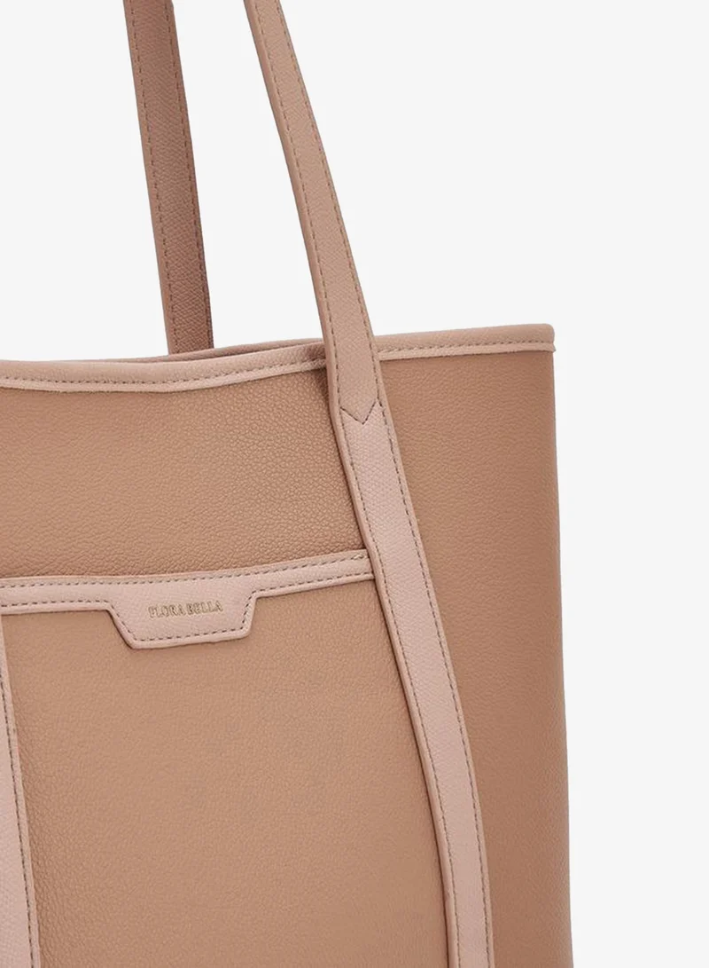 Flora Bella By Shoexpress PINK Textured Tote Bag With Handles for Women | Best Price UAE