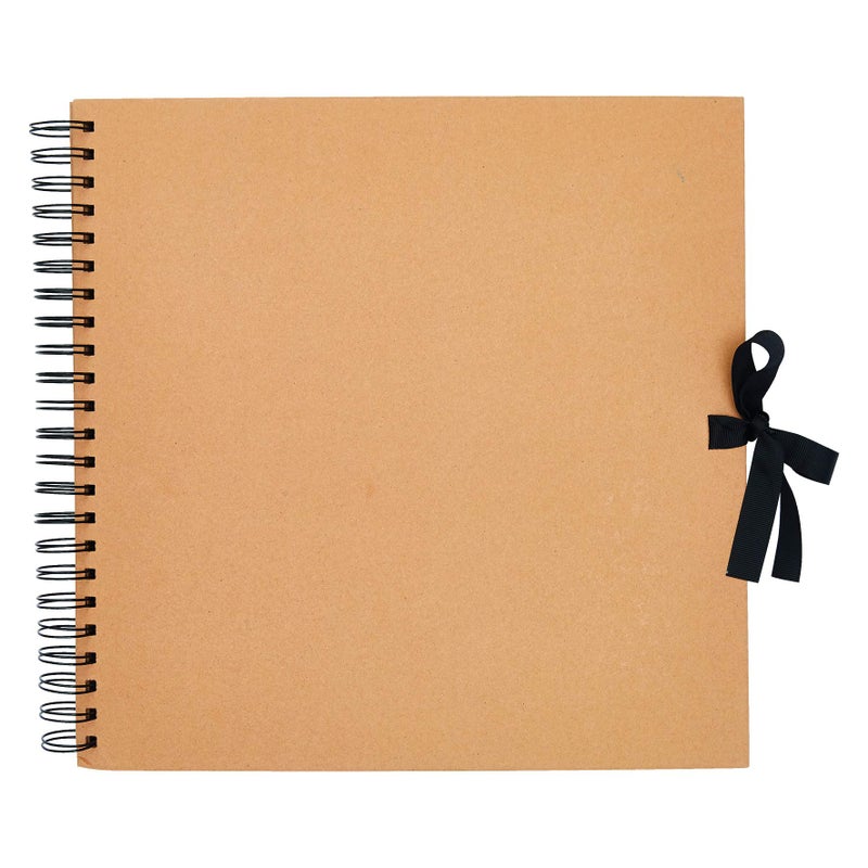 Papermania Scrapbook Kraft Brown 12 x 12 40 Sheets Create Your Own Photo Album And Decorate With Scrapbook Accessories Book For Home Memories Add Photo Paper Scrapbook Stickers