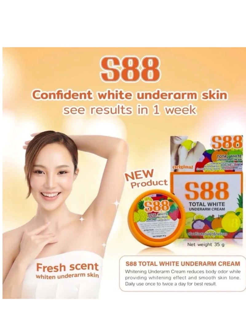 توتال وايت 88 88 كريم توتال وايت التايلندي لتفتيح تحت الإبط الاصلي-35 جم - Image 5