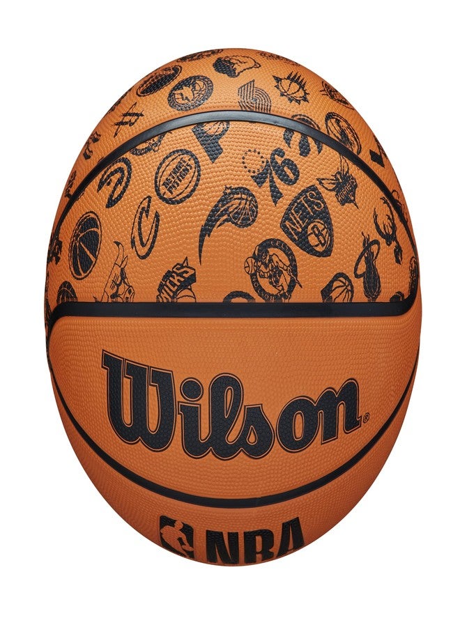 Wilson Basketballs NBA All Team BSKT Brown/Black - Image 5