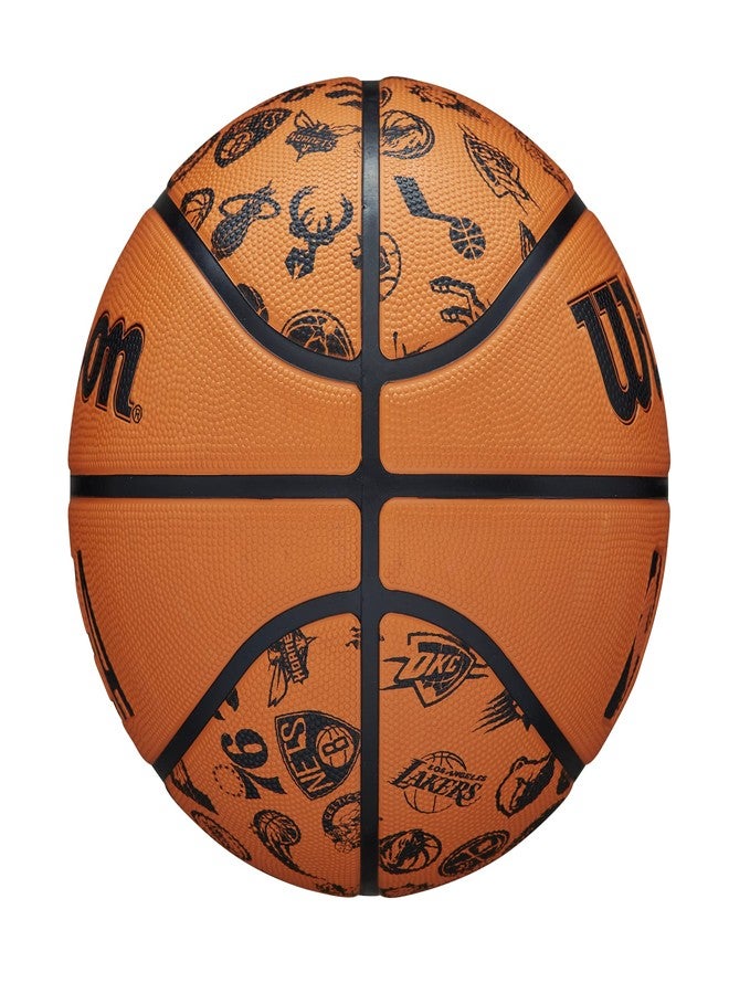 Wilson Basketballs NBA All Team BSKT Brown/Black - Image 4