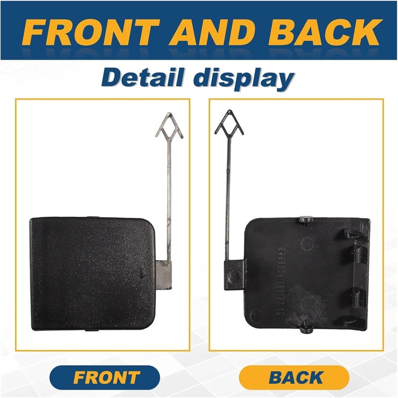 QASULER Front Bumper Tow Hook Cover for BMW X1 E84 - Image 3