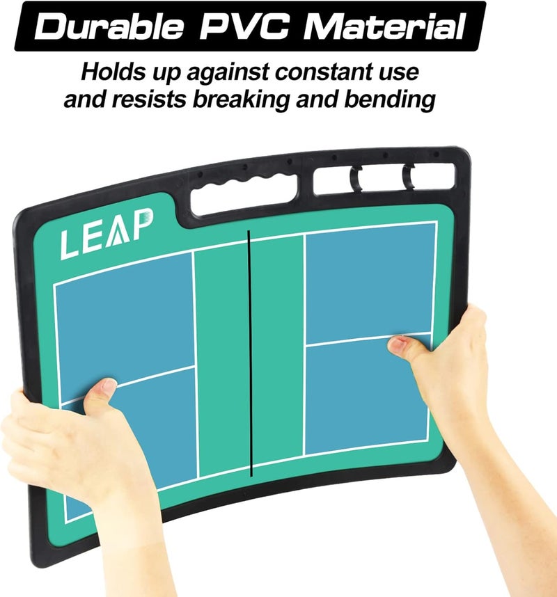 LEAP Coach Board Premium Tactical Clipboard Two Sides with Full & Half Court Dry Erase Marker Board for Basketball, Baseball, Soccer, Football, Hockey - Image 3