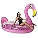 PoolCandy Gigantic Pink Glitter Flamingo Inflatable Pool Raft 120 Inch Giant Float for 23 Adults Heavy Duty PVC Swim Platform for Pool Lake Beach Parties Tropical Lounger Supports Up to 450 lbs - Image 3