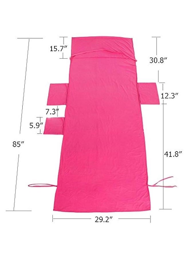Generic - Sun Beach Chair Cover Towel Pool Chair Cover with Side Pockets Chaise Lounge Cover Lounger Mate for Sunbathing Lounger Hotel Garden Holiday Garden Pool, Pink - Image 1