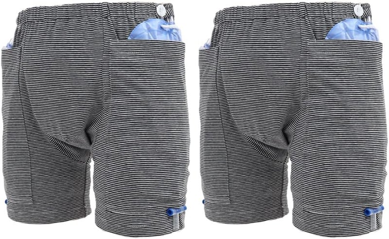 Lmaray Urine Bag Pants Incontinence Care Trousers Catheter Underwear for Elderly Urinate Drainage Bag Pants Abdominal Surgeries Patient Ostomy Drainage Bag Care Pants Incontinence Care Pant - Image 1