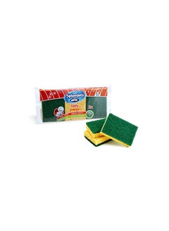 arix Arix Natural Sponge 3PCS 223 – Cellulose, Extra-Strong Abrasive, Super Absorbent for Tough Cleaning  - Image 2