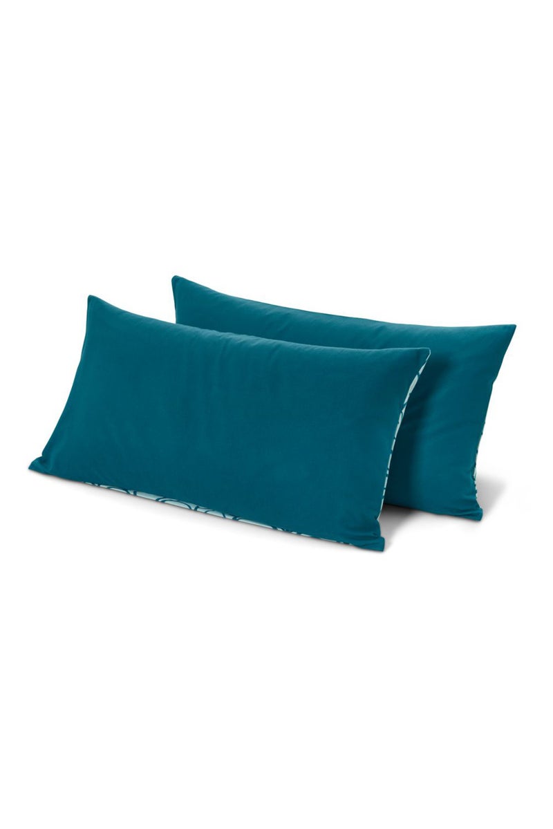 Tchibo Biber Flannelette Pillow Cases 80 x 40 cm, Teal - Image 3