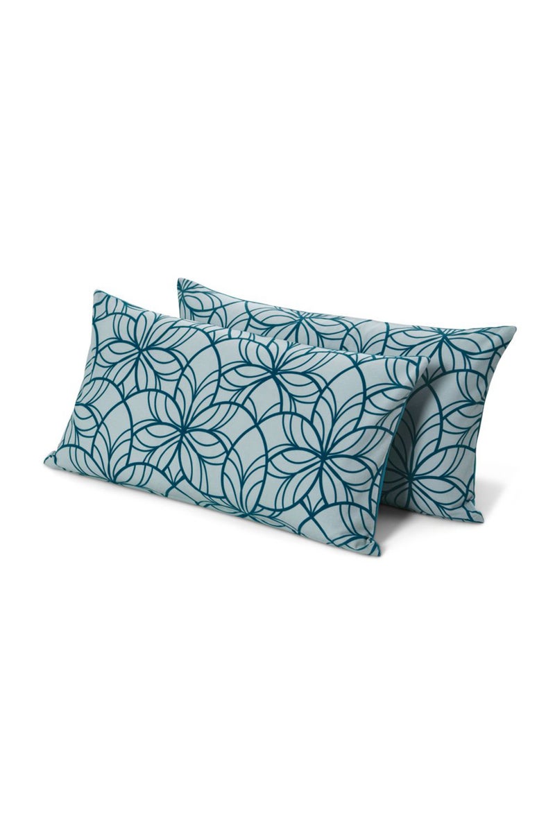 Tchibo Biber Flannelette Pillow Cases 80 x 40 cm, Teal - Image 2