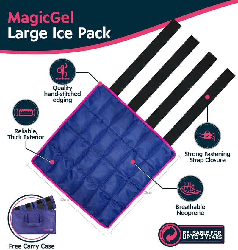 Magic Gel Horse Ice Pack with Carry Case - Single Ice Boots | Cooling Horse Leg Wraps for Hock, Ankle, Knee, Legs, Boots, and Hooves | Horse Tack & Horse Supplies & Ideal Gift for Horse Lovers Women - Image 3