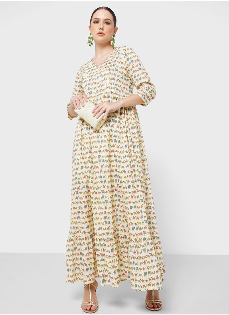 ARABIAN CLOSET - Embroidered Drawstring Jalabiya - Image 1