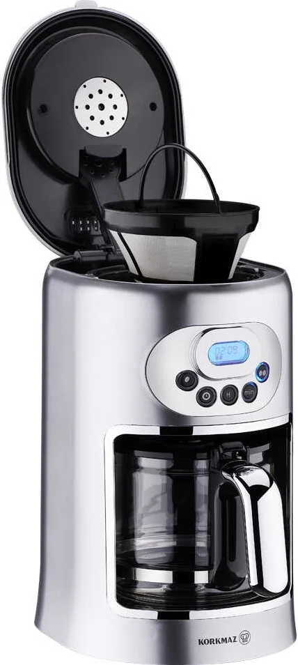 Korkmaz Drippa LCD Inox Filter Coffee Machine