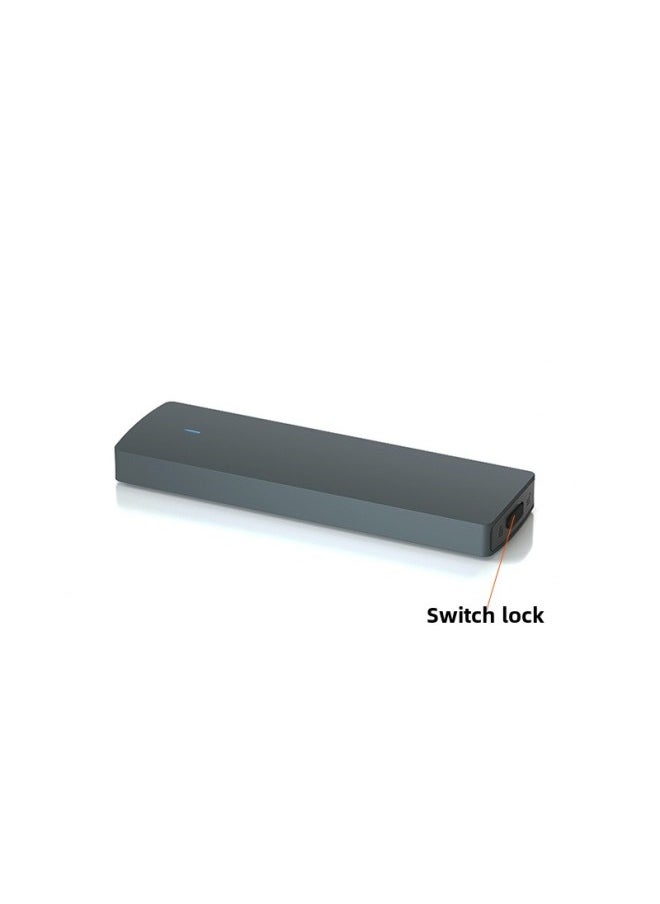 Generic M.2 Solid State Hard Disk Box Type-c3.1 Interface NVME/NGFF Dual Protocol Mobile Hard Disk Box-Color:M.2 Hard Disk Enclosure Black-NVME Protocol  - Image 3