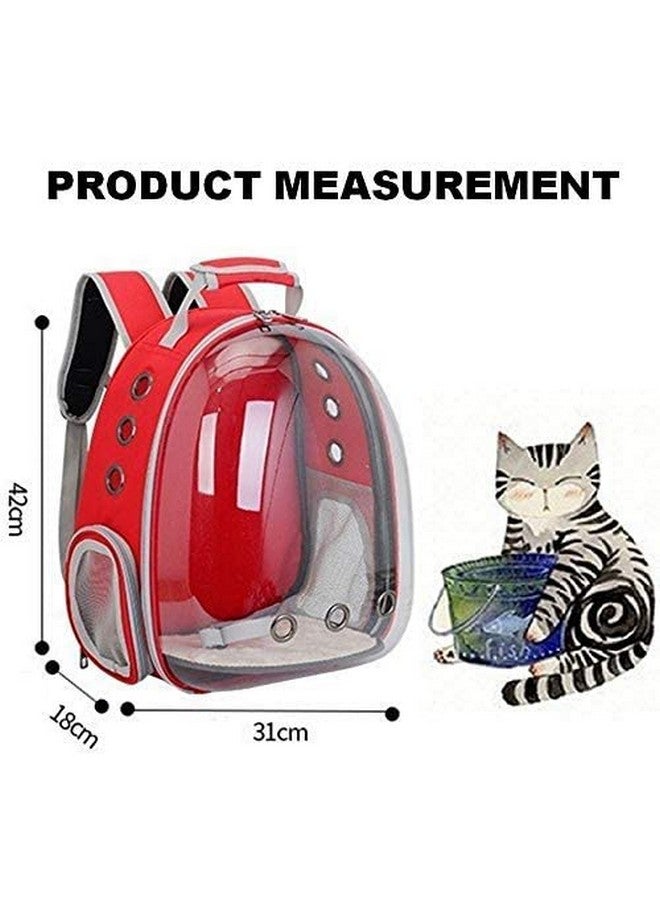 Astronaut Space Transparent Capsule Breathable Airline- Ventilate Transparent Carrier Backpack For Travel, Hiking And Outdoor For Puppies & Cats (Green) - Image 2