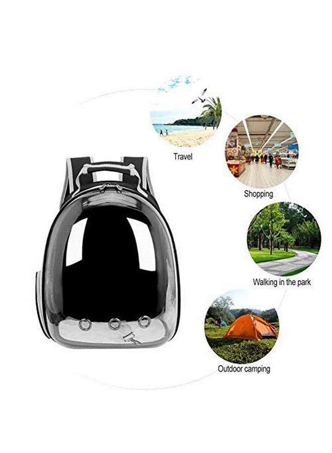 Astronaut Space Transparent Capsule Breathable Airline- Ventilate Transparent Carrier Backpack For Travel, Hiking And Outdoor For Puppies & Cats (Green) - Image 5