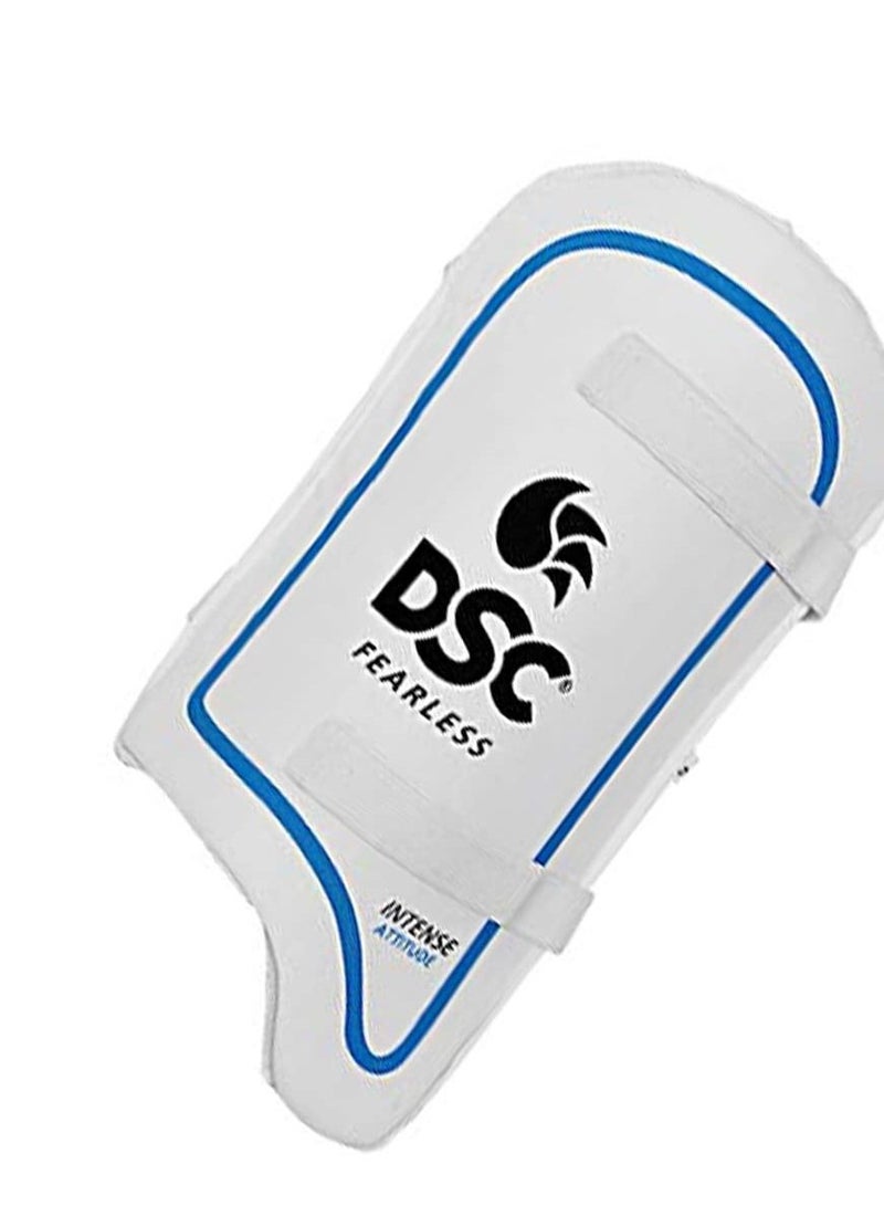 DSC Intense Attitude Cricket Thigh Pad | Size: Boys RH | Material: Leather | Low Density Foam Inside | With Elasticated Straps | Fully Adjustable Components | High-Density Foam Inside - Image 3