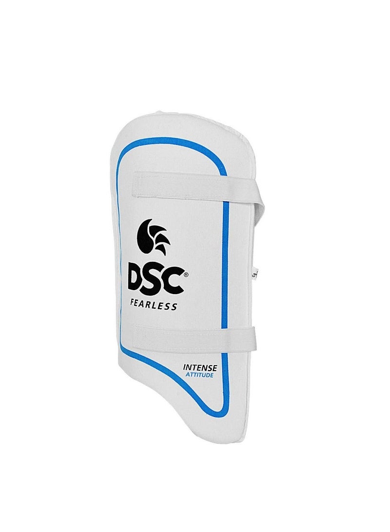 DSC Intense Attitude Cricket Thigh Pad | Size: Boys RH | Material: Leather | Low Density Foam Inside | With Elasticated Straps | Fully Adjustable Components | High-Density Foam Inside - Image 5
