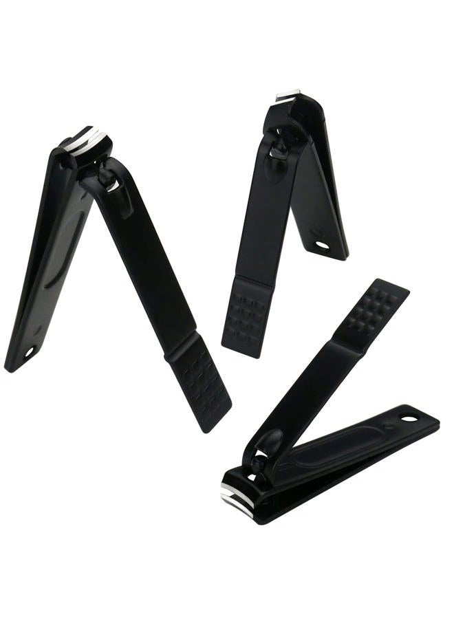 Glamne Manicure Set Nail Clippers Kit Professional Stainless Steel Nail Care Tools with Leather Travel Case 10 in 1 Black - Image 4