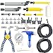 MOCBROPCS 33pcs Pneumatic Pumps Parts Kit Compatible with Technic Pumps Pneumatic Cylinders Air Tank Switch Tubes Push Rod Pressure Gauge Tconnectors Actuator Alloy Joint for Building Toys Accessories - Image 2