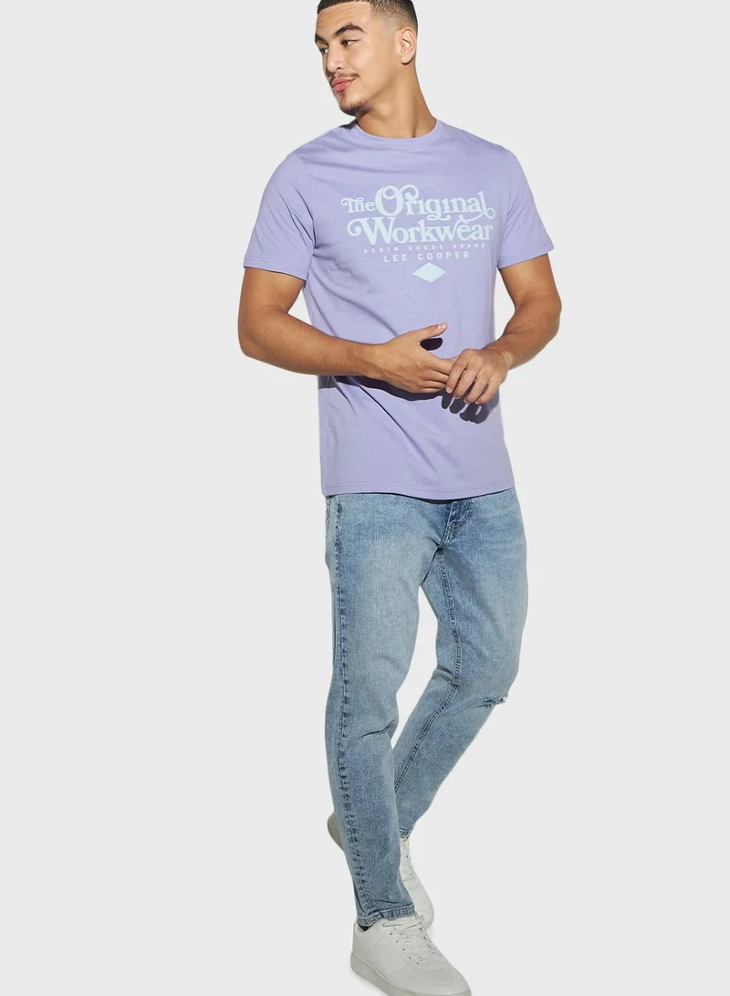 Lee Cooper Logo Crew Neck T-Shirt