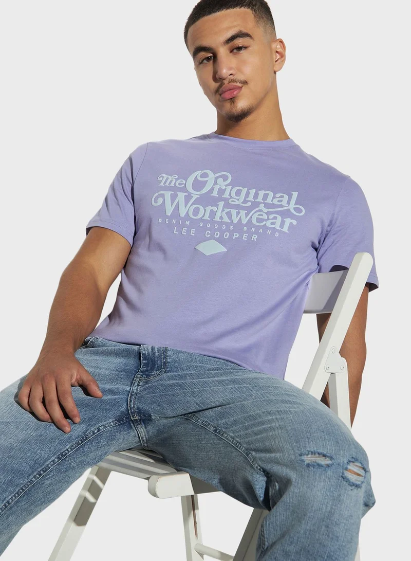 Lee Cooper Logo Crew Neck T-Shirt
