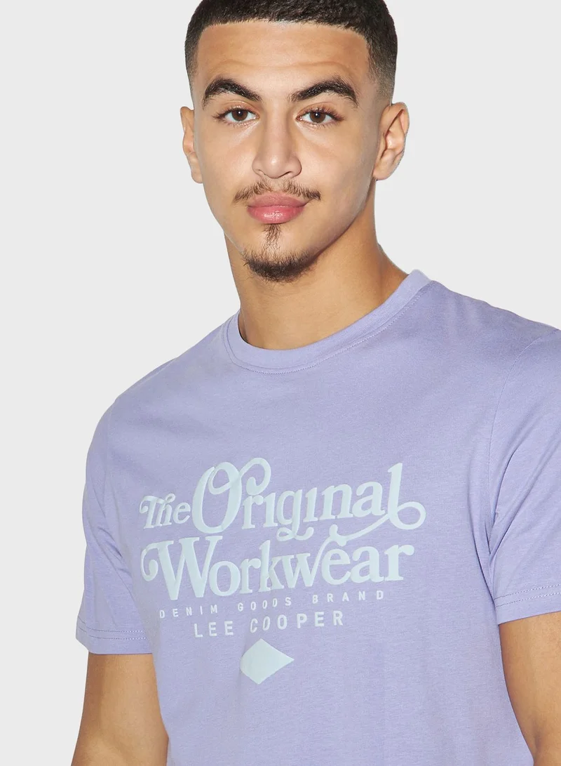 Lee Cooper Logo Crew Neck T-Shirt