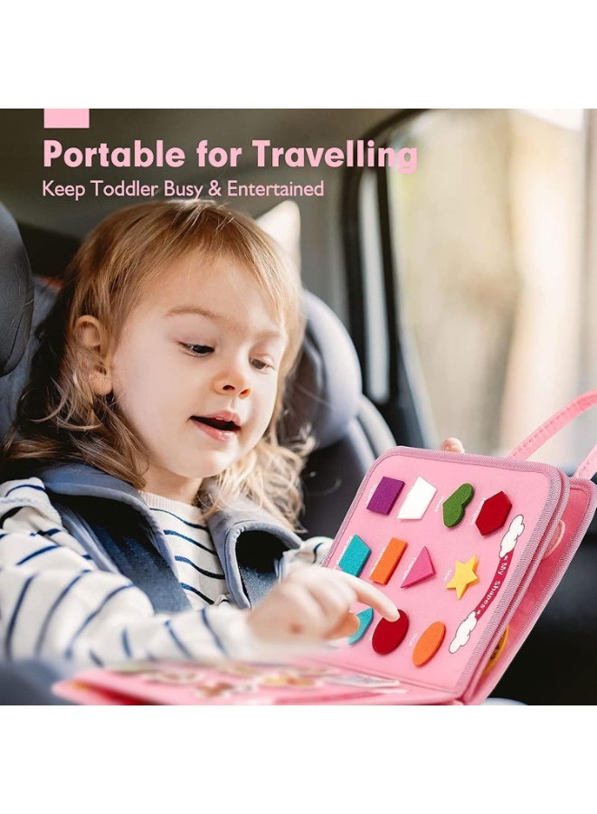 ألعاب مونتيسوري المزدحمة للفتيات والفتيان البالغات من العمر 1 2 3 4 سنوات هدايا عيد ميلاد ، ألعاب الحسية للأطفال الصغار 1-3 ، ألعاب السفر التعليمية ، أنشطة ما قبل المدرسة لتعلم المهارات الحركية الدقيقة - Image 5