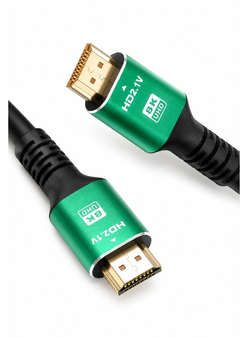 HDMI 8K Cable 3M – 2.1 Version, Supports 8K@60Hz, 4K@120Hz, 48Gbps Ultra High Speed, Dolby Atmos & eARC, Compatible with TVs, Monitors, Gaming Consoles - Image 1