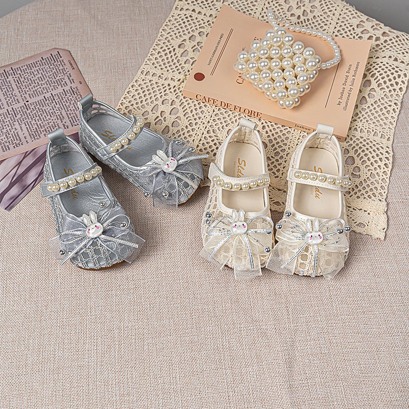 Girls'' Shoes Princess Shoes 2026 New Spring Fashion Soft-Soled Kidsren''s Sandals Girls Cut Out Mesh Flats - Image 3