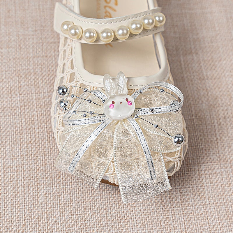 Girls'' Shoes Princess Shoes 2026 New Spring Fashion Soft-Soled Kidsren''s Sandals Girls Cut Out Mesh Flats - Image 5