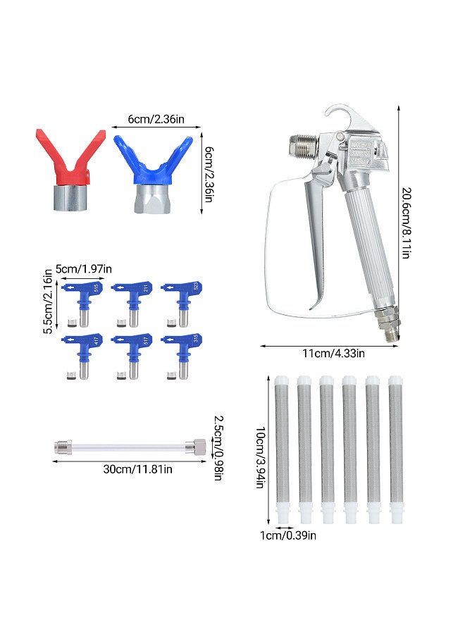 3600PSI High Pressure Airless Paint Sprayer Spray Tips  - Image 5