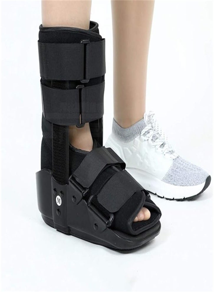 Walking Boots - Short Support Fracture Walking Boot for Foot Fractures, Ankle Sprains, Achilles Tendon Injuries (Black) - Image 5