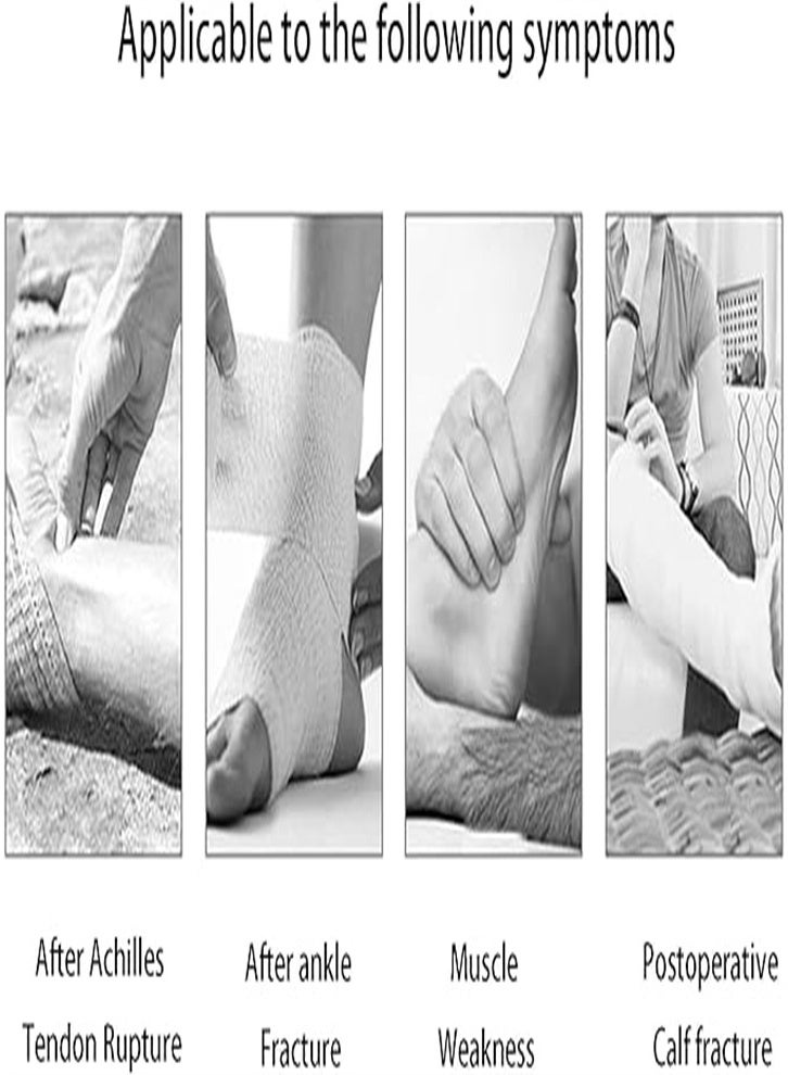 Walking Boots - Short Support Fracture Walking Boot for Foot Fractures, Ankle Sprains, Achilles Tendon Injuries (Black) - Image 3