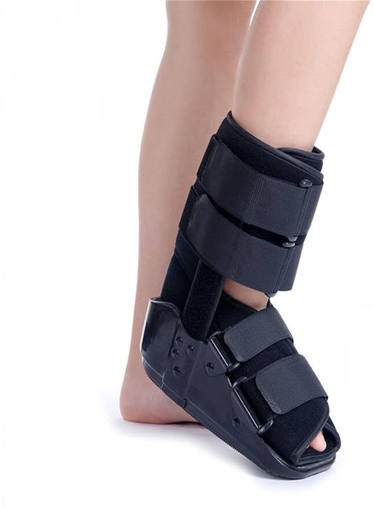 Walking Boots - Short Support Fracture Walking Boot for Foot Fractures, Ankle Sprains, Achilles Tendon Injuries (Black) - Image 4