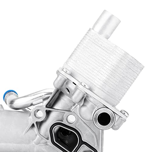 Autsurles Engine Oil Cooler Filter Housing Assembly Adapter with Gasket Cap Filter Insert Fit for Buick Encore 1.4L Turbo 13-21,for Chevrolet Trax 15-21,for Sonic 12-20,for Cruze,Replace for 918-428 - Image 5