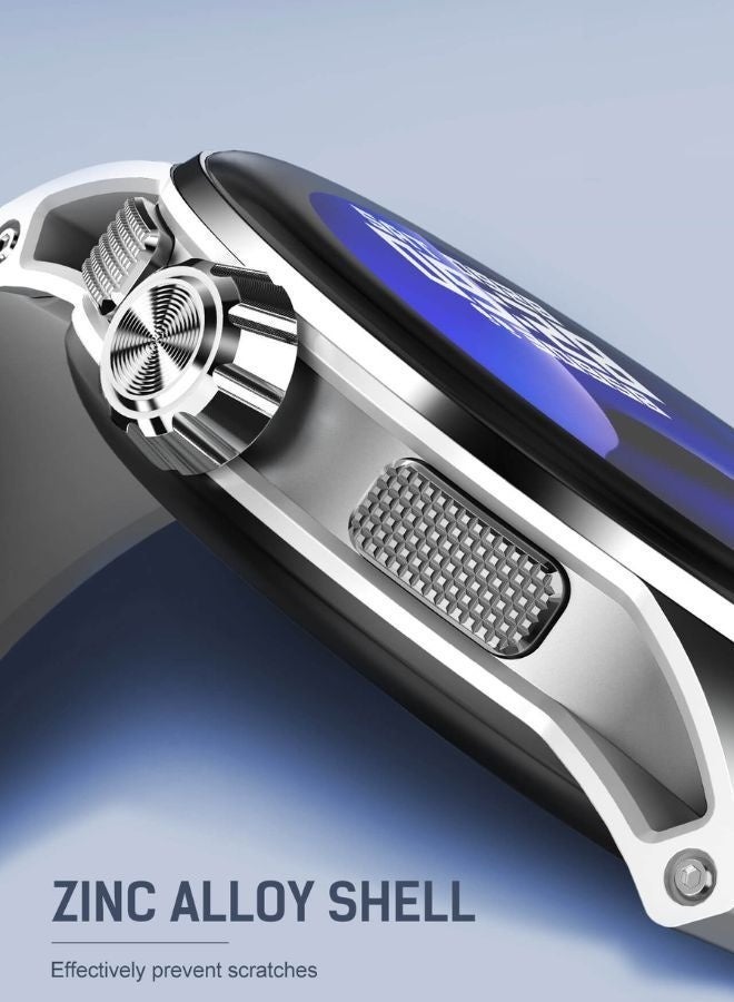 LDNIO ساعة ذكية مع مراقبة معدل ضربات القلب والأكسجين في الوقت الحقيقي، مراقبة صحة النوم، أوضاع رياضية احترافية وتتبع نوم ذكي بتصميم مقاوم للماء من سبائك الزنك الفاخرة. - Image 2