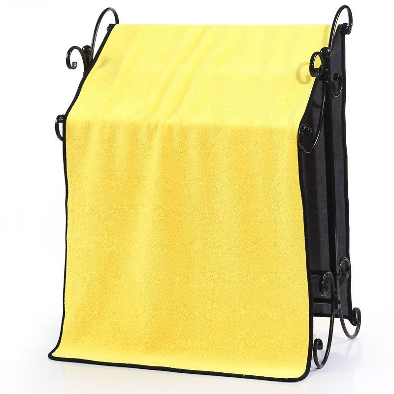 Coral Fleece Car Towel Thickened Large 60*160 Double-Sided Composite Towel Absorbent Car Interior Cloth Car Wash Towel - Image 1