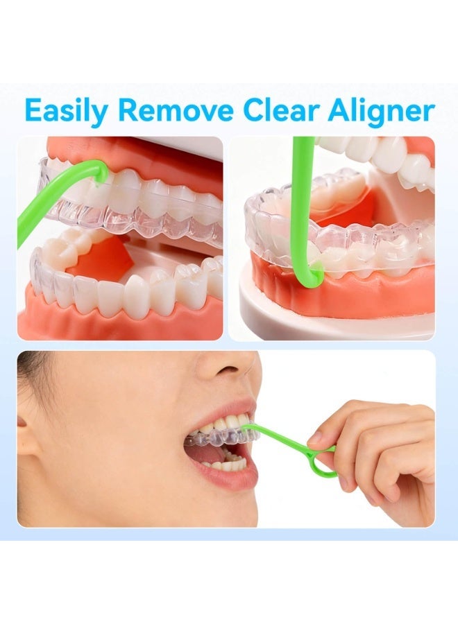 15 قطعة من أدوات إزالة جهاز توجيه الأسنان (Invisalign)، أداة لاستخدامها برفق لإزالة مثبتات التقويم، وتجهيزات للعض اليومية للعناية بالأسنان - Image 4