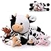 Sumind 5 Pcs Cow Stuffed Animal Set 1378 Inch Mommy Cow Plush Toy with 4 Babies Cute Calf in Her Tummy Large Highland Stuffed Animals for Toddlers Girls Boys BirthdayNovel - Image 4