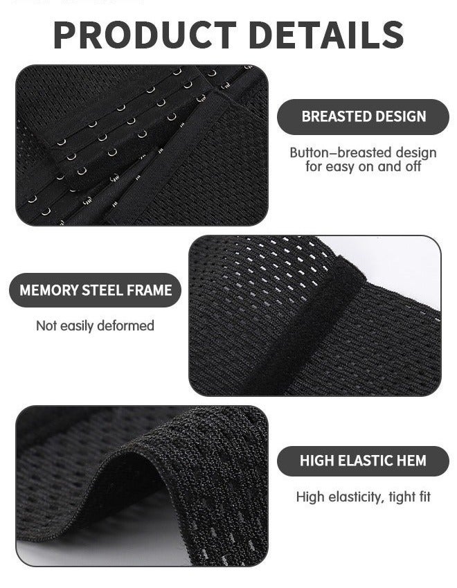 Waist Trainer for Women Triple Belt Body Shaper Waist Trainer Corset with 3 Hooks and 3 steel Bones, Sauna Workout Trimmer Belts Underbust Corset Tummy Control Hourglass Tummy Slimming Belly Body Shap - Image 3