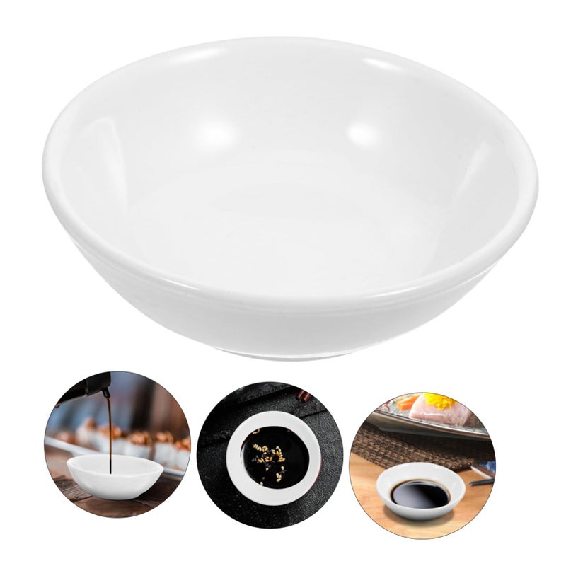 White Ceramic Sauce Bowls Set of 12 Small Dip Dishes for Appetizers and Condiments - Image 4