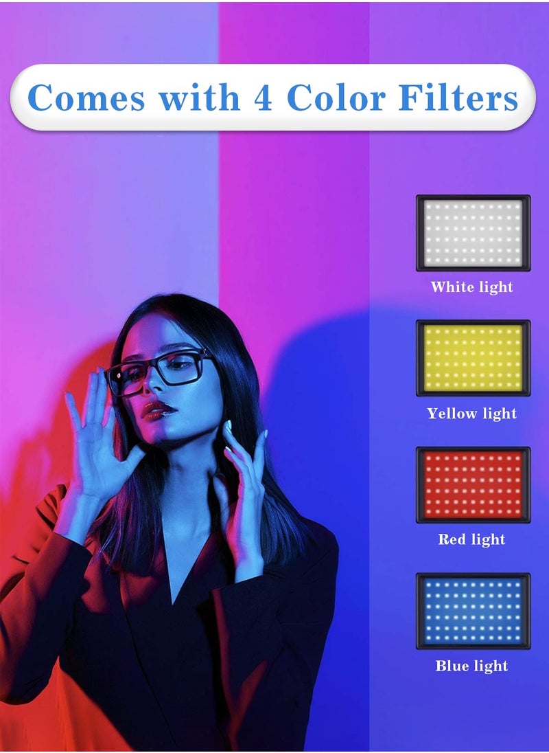 LEOKOR 2 Packs Dimmable 5600K USB LED Video Light, with Pro Adjustable Tripod Stand and Color Filters,for Tabletop/Low-Angle Shooting,Zoom/Video Conference Lighting/Gaming/Colorful LED Lighting/Photography  - Image 3