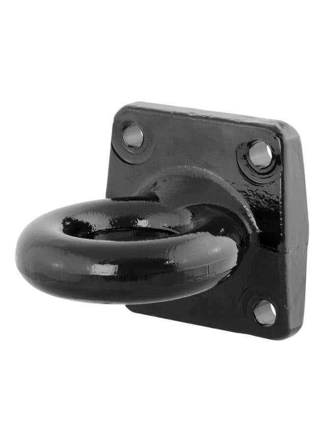Curt 48560 Black Steel Pintle Hitch Lunette Ring 3-Inch ID, 60,000 lbs, 4-1/2-Inch Bolt Pattern - Image 1