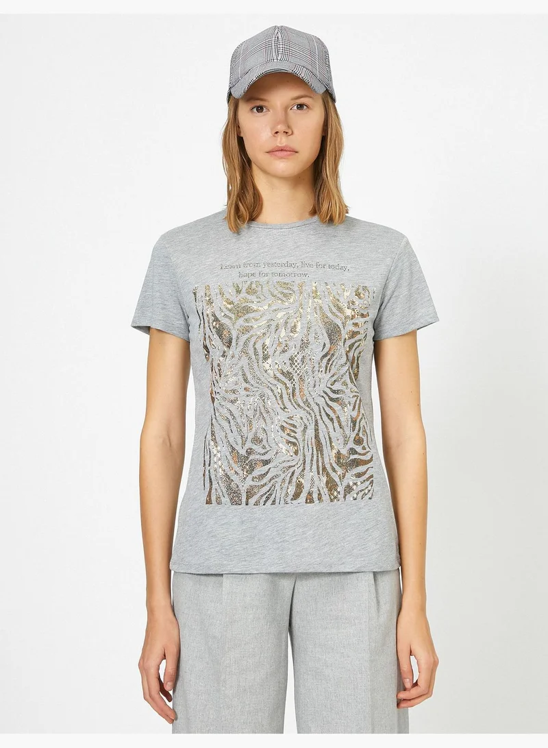 KOTON Letter Printed T-Shirt